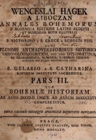 Annales Bohemorum e bohemica editione latine redditi, et quibusdam notis... - Dobnerovy kritické poznámky k Hájkově kronice